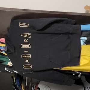 Jordan black and gold youth medium hoodie